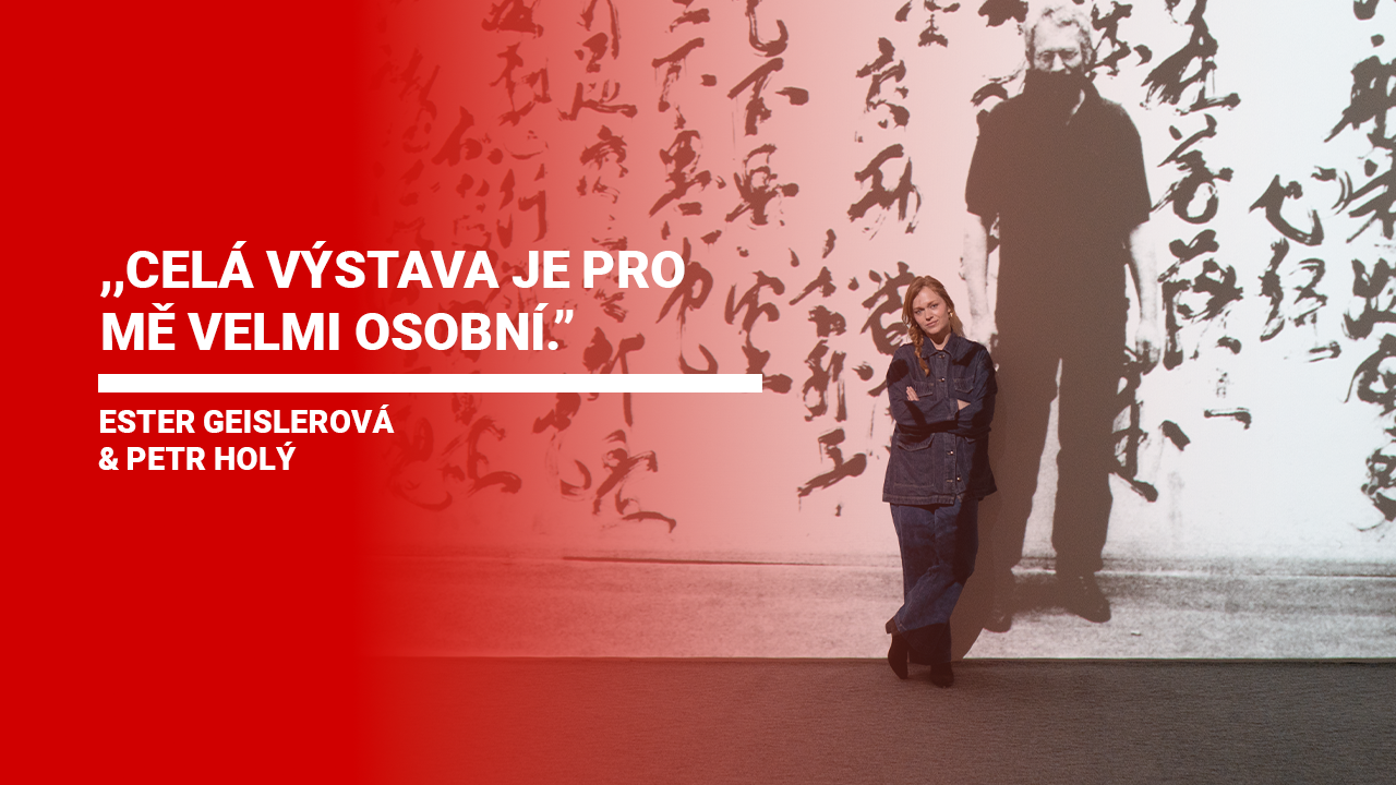 Ester Geislerová s citátem: Celá výstava je pro mě velmi osobní.