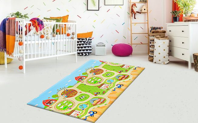 Detské kusové koberce s cestami