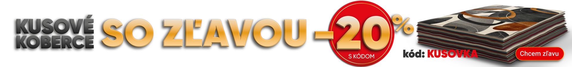 ZĽAVA NA KUSOVÉ KOBERCE