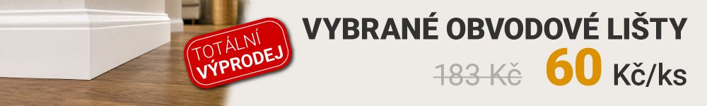 Obvodové lišty výprodej