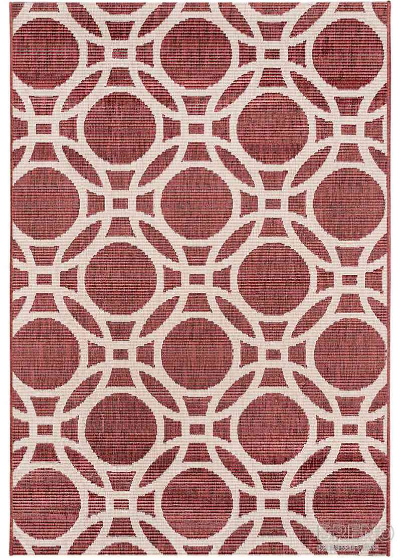 Kusový koberec ADRIA 14/CEC venkovní červený