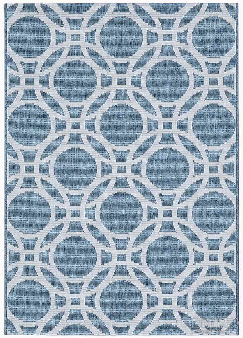 Kusový koberec ADRIA 14/KSK venkovní modrý