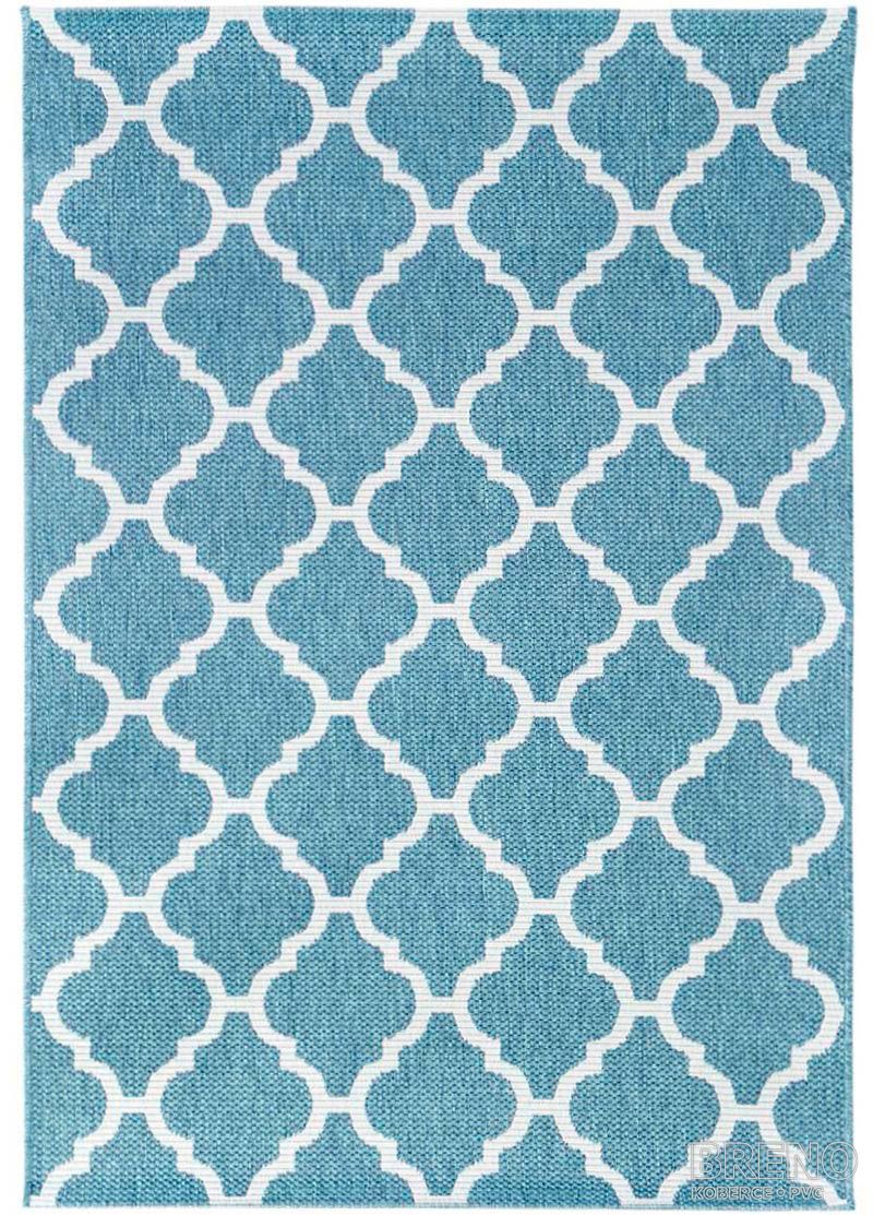 Kusový koberec ADRIA 18/KSK venkovní modrý