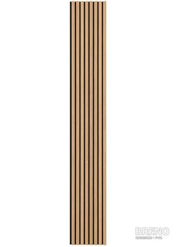 Akustický panel 40 x 270 cm - Teak - 2 ks