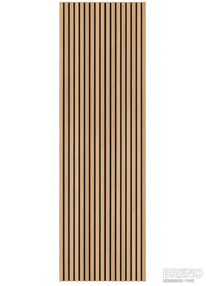 Akustický panel 40 x 270 cm - Teak - 2 ks