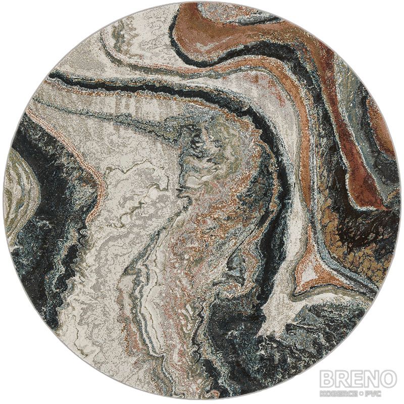 Kusový koberec ARGENTUM kruh 63618/7270
