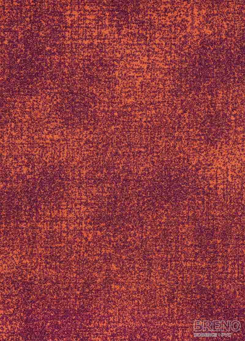 Metrážový koberec CHROMA 87 červeno-oranžový