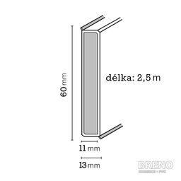 Cubu Decor flex life 60 5120535 1013 weis - biela štruktúra dreva