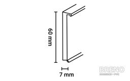 D60 Life TOP lišta 5107185 1001 černá