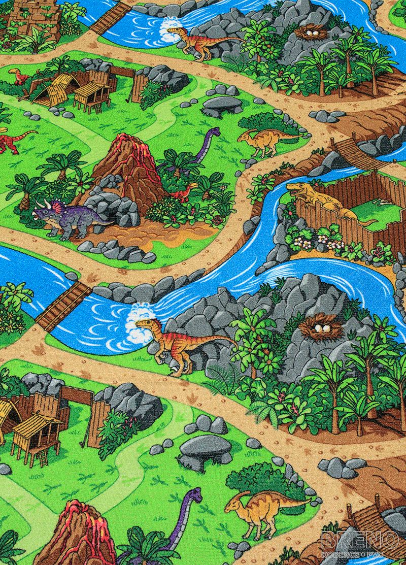 Metrážový koberec DINO 29 dinosauři