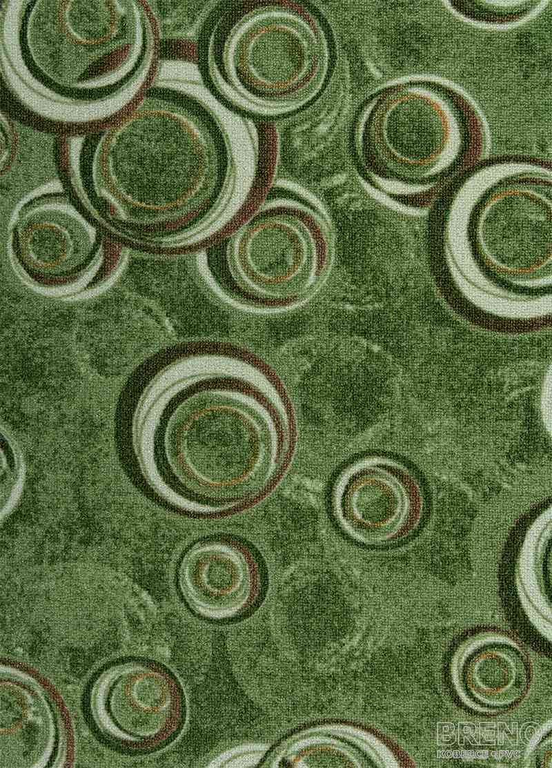 Metrážny koberec DROPS 24 zelený