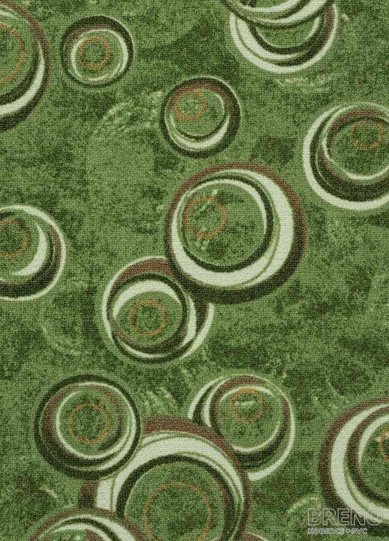 Metrážny koberec DROPS 24 zelený