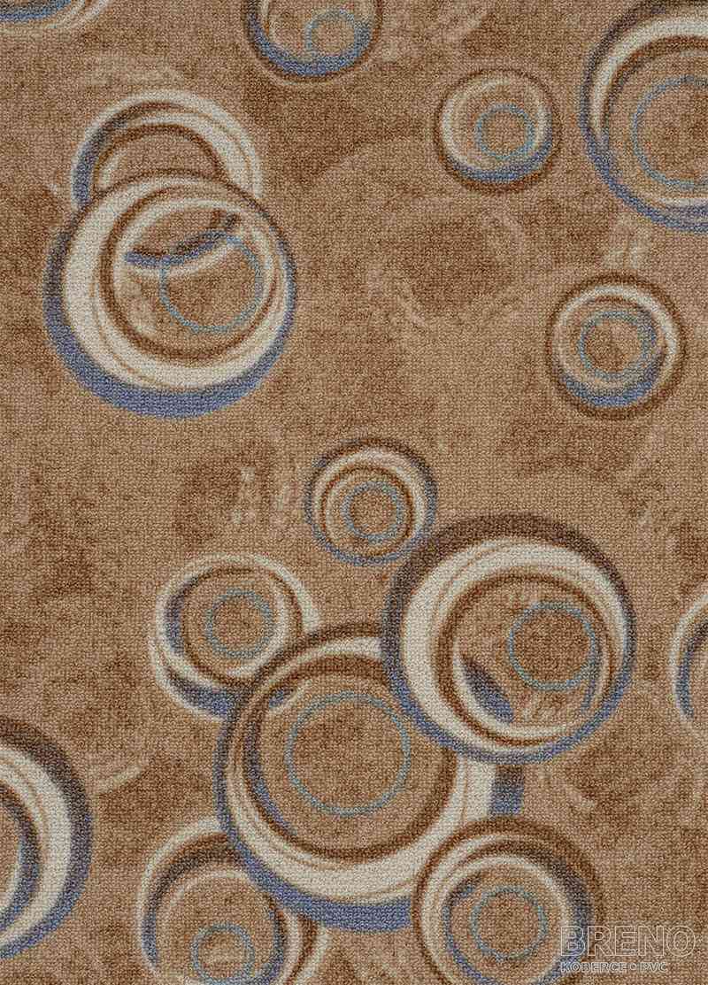 Metrážny koberec DROPS 33 hnedý