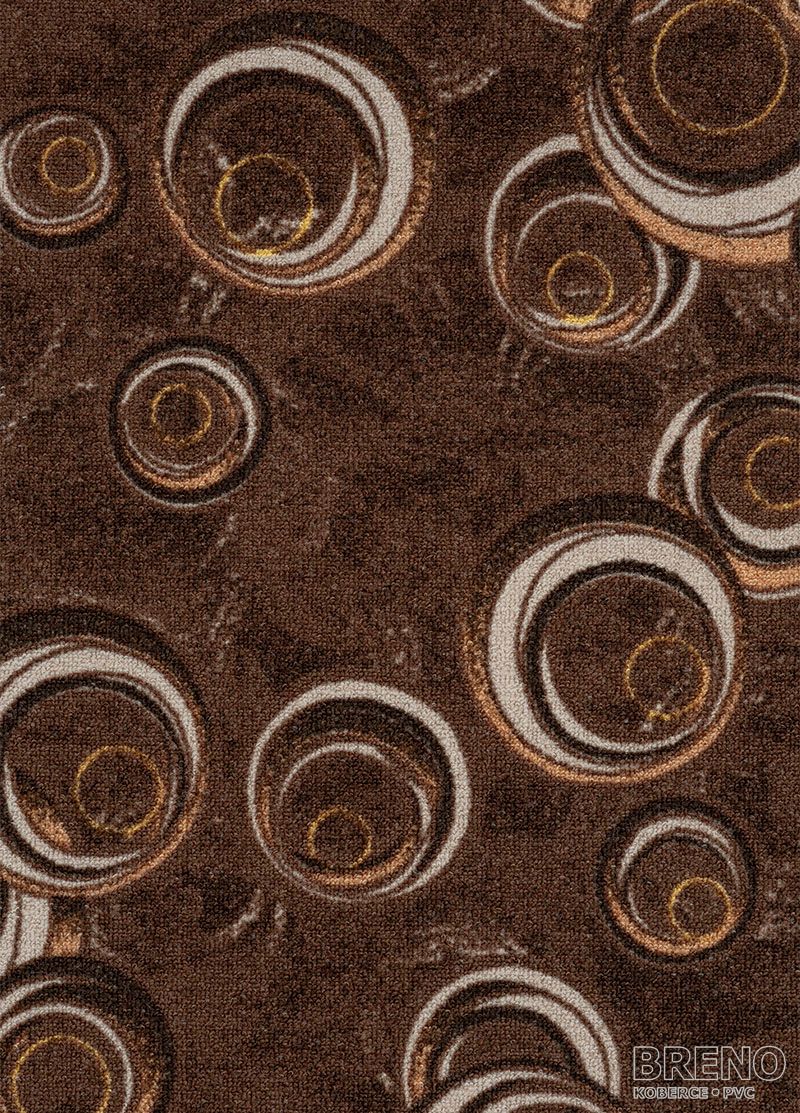 Metrážny koberec DROPS 43 hnedý
