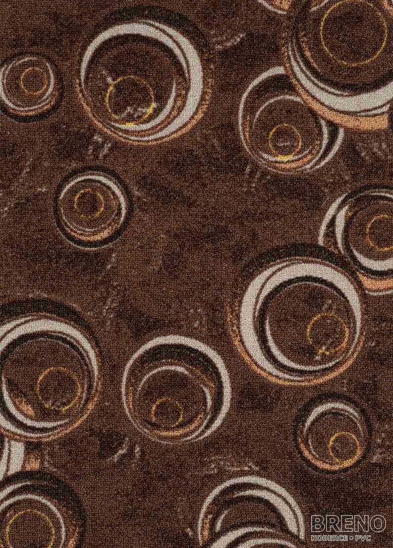 Metrážny koberec DROPS 43 hnedý