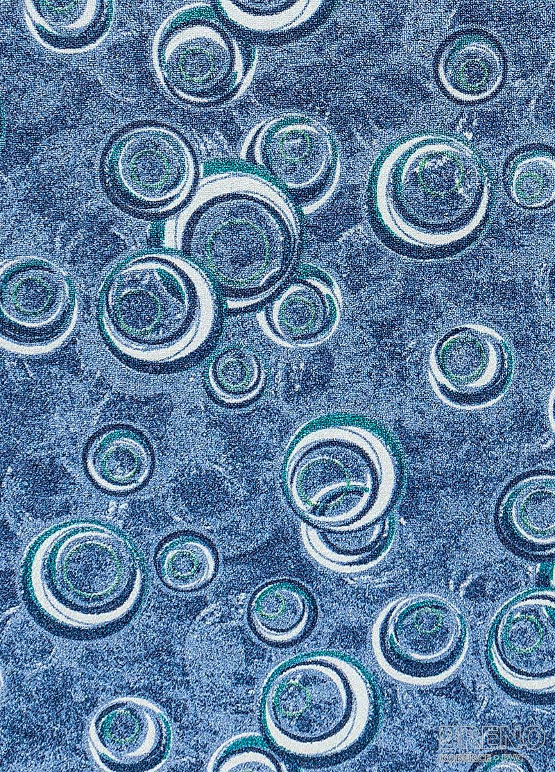 Metrážový koberec DROPS 74 modrý