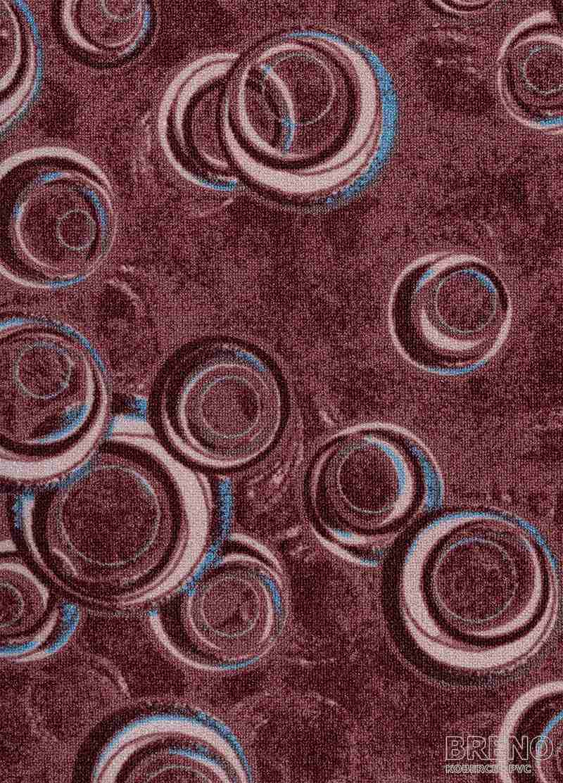 Metrážový koberec DROPS 84 červený