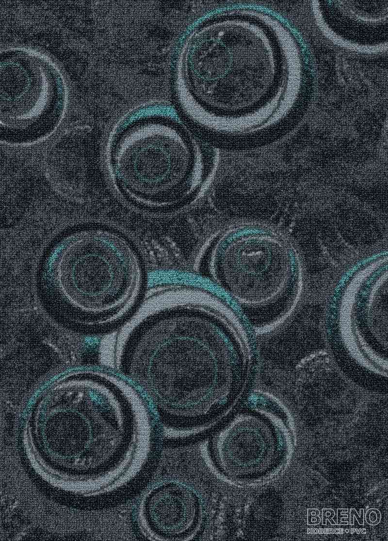 Metrážový koberec DROPS 99 šedý