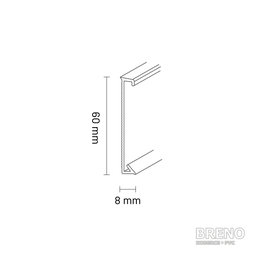 DSL60 PVC lišta 5107205 BW198 písková