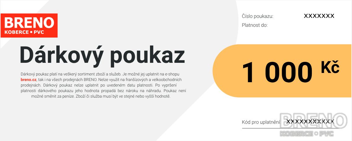 Elektronický dárkový poukaz - 1.000 Kč