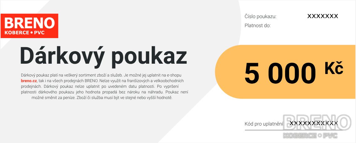 Elektronický dárkový poukaz - 5.000 Kč
