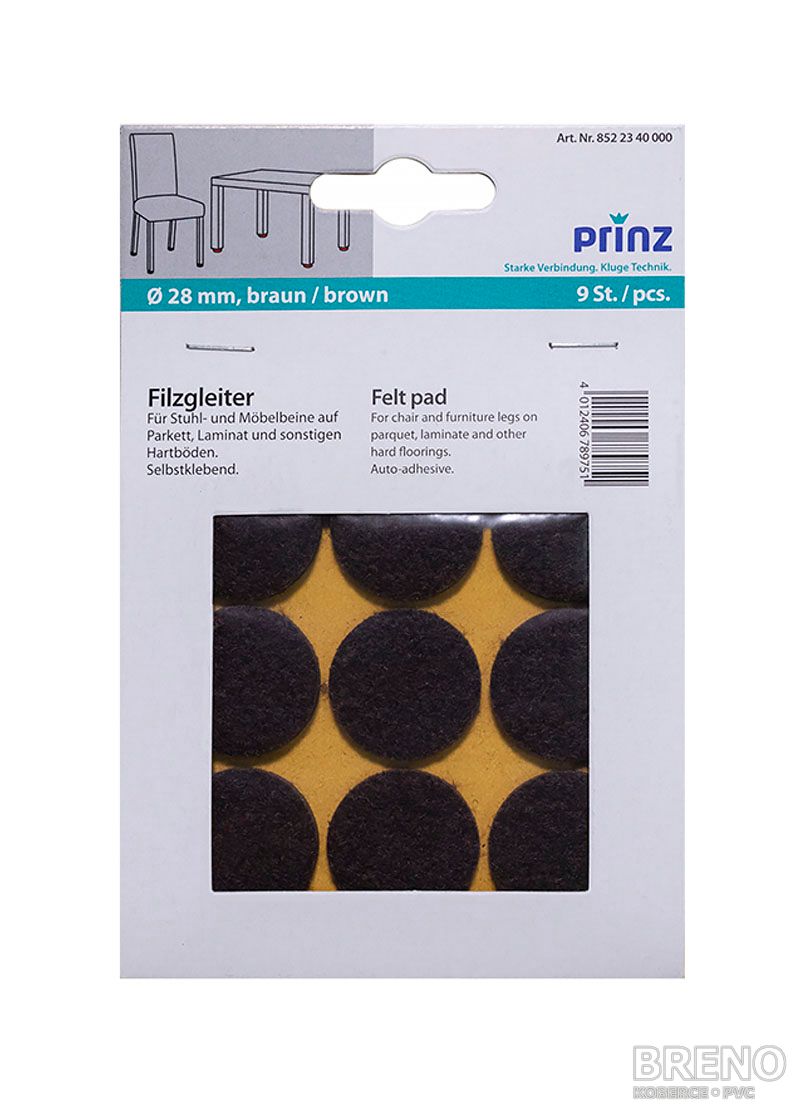 Filcové podložky pr. 28 hnedá