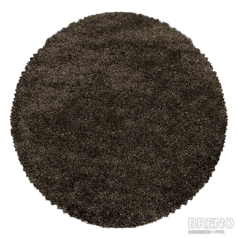 Kusový koberec FLUFFY kruh 3500 Brown