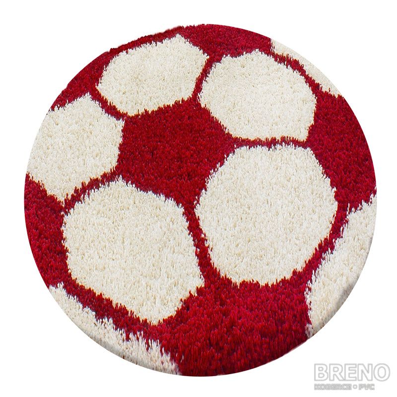 Kusový koberec FUN kruh 6001 Red