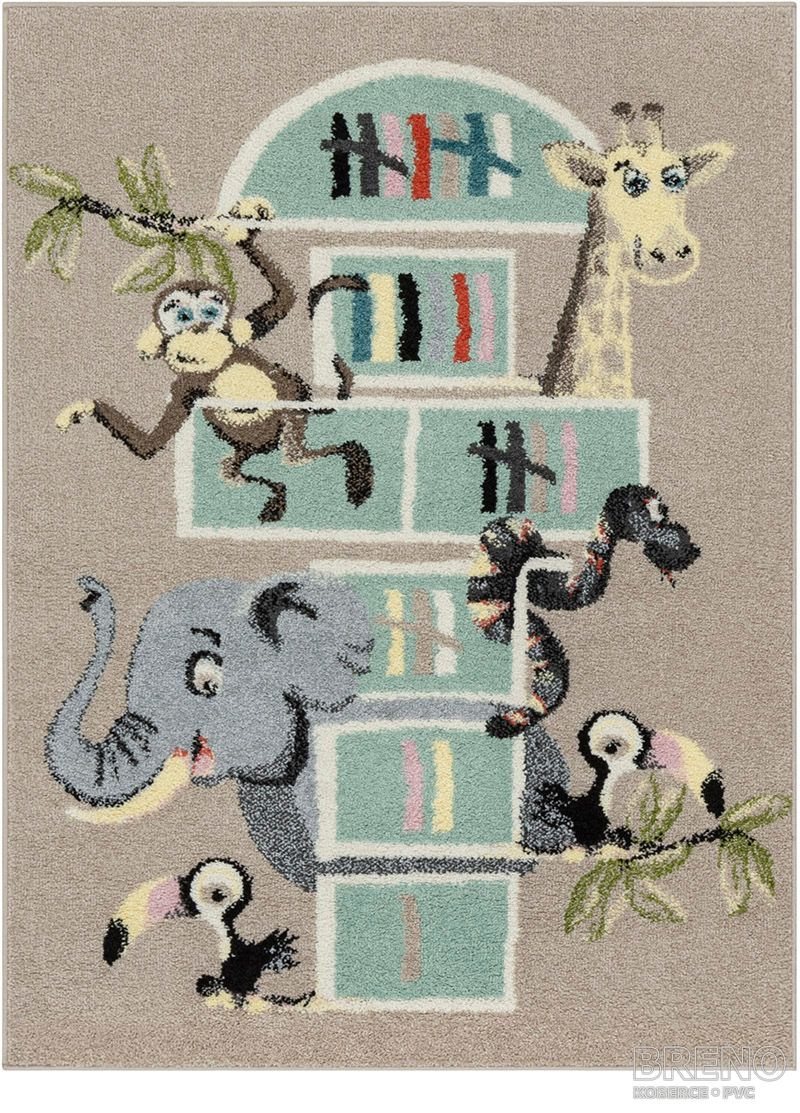 Kusový koberec FUNKY TOP TOM Light Beige