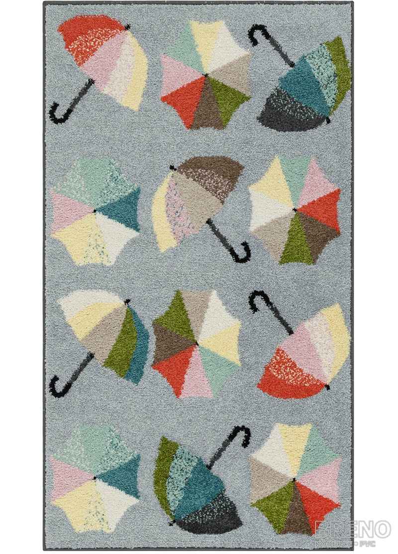 Kusový koberec FUNKY TOP UBRELLAS Light Grey