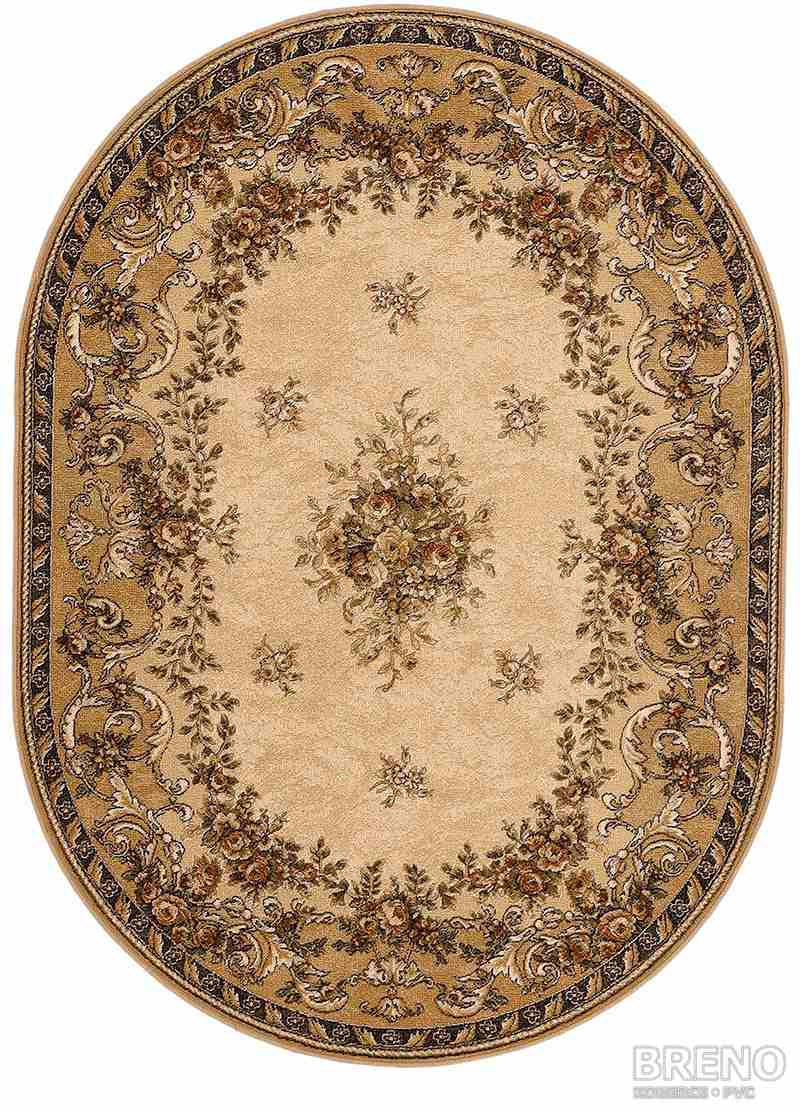 Kusový koberec ISFAHAN ovál DAFNE sahara