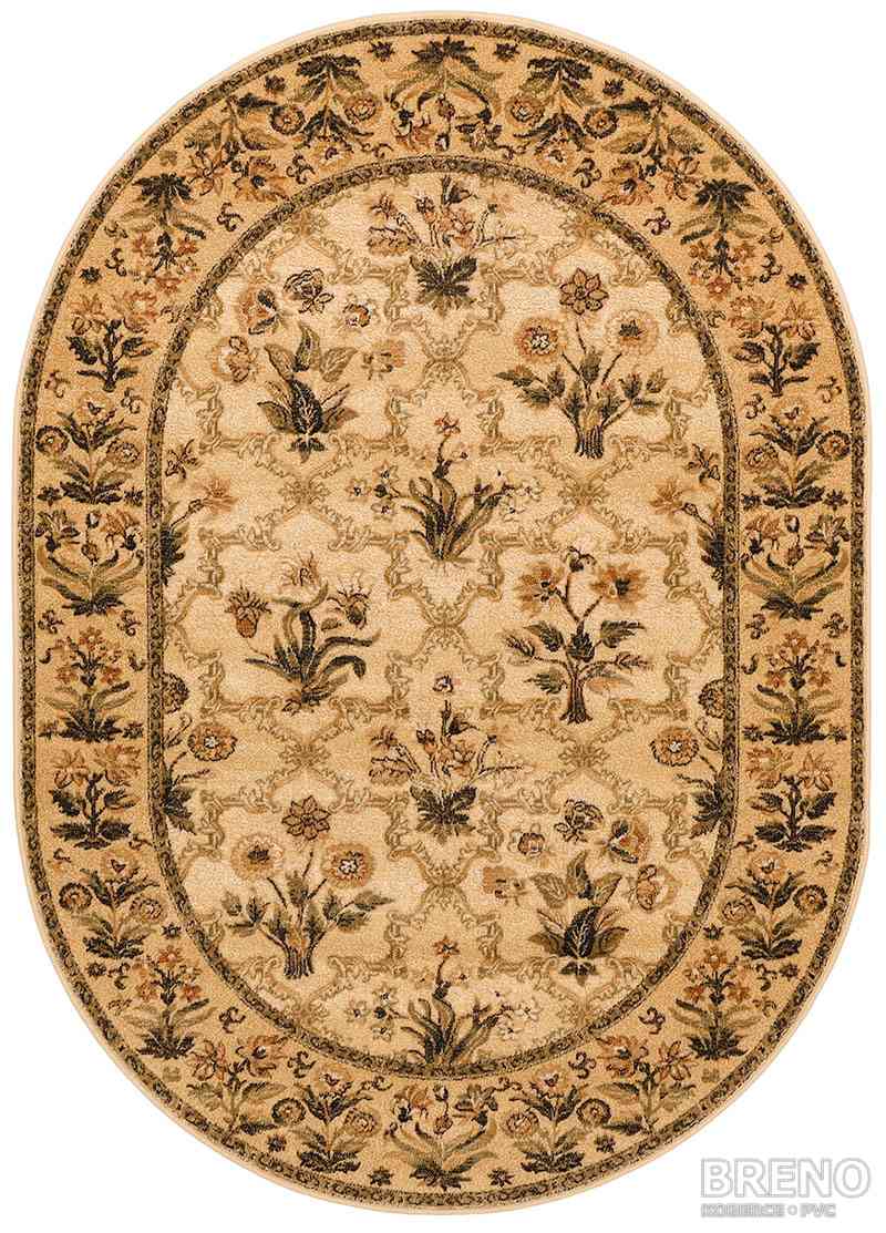 Kusový koberec ISFAHAN ovál OLANDIA sahara