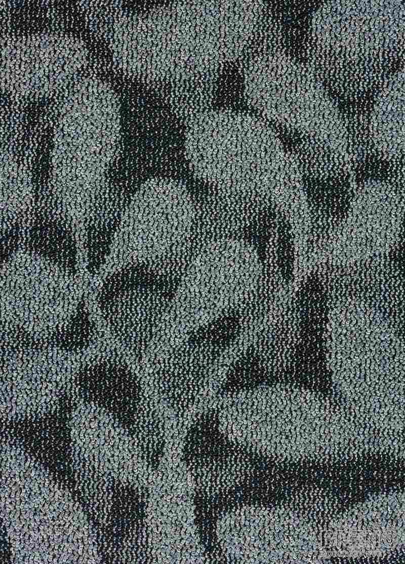 Metrážny koberec LEAVES 74 sivé listy