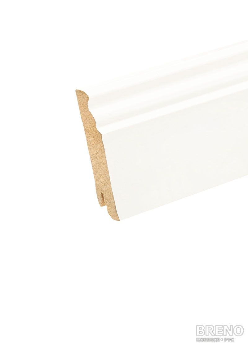 Lišta MDF KP80 P bílá