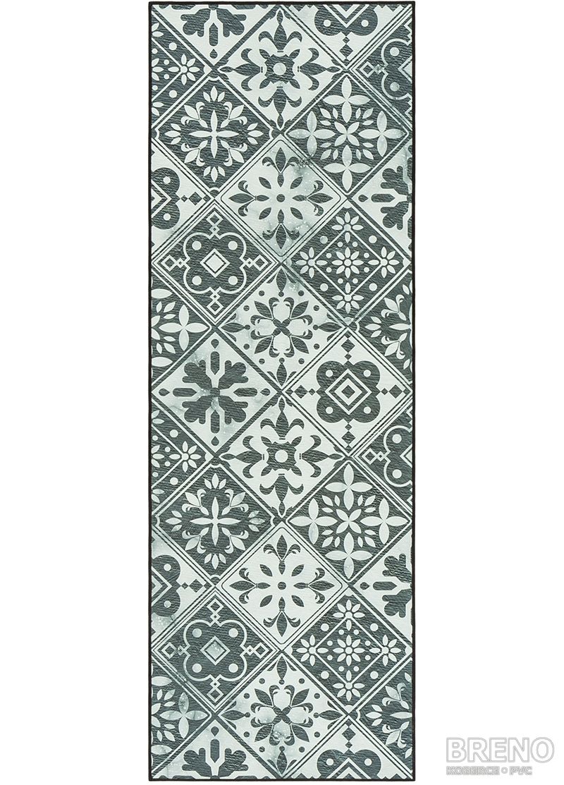 Kusový koberec LUNA 107/grey – šedé dlaždice