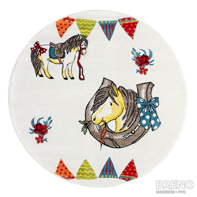 Kusový koberec MOMO kruh K11570-01 Beige