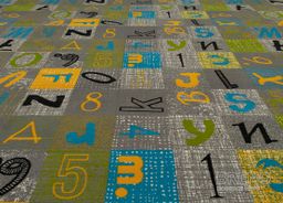 NUMERO P452BL/05K1 dětský motiv čísla a písmena