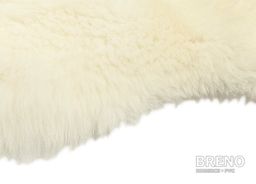 Ovčí kožešina velká krémově bílá