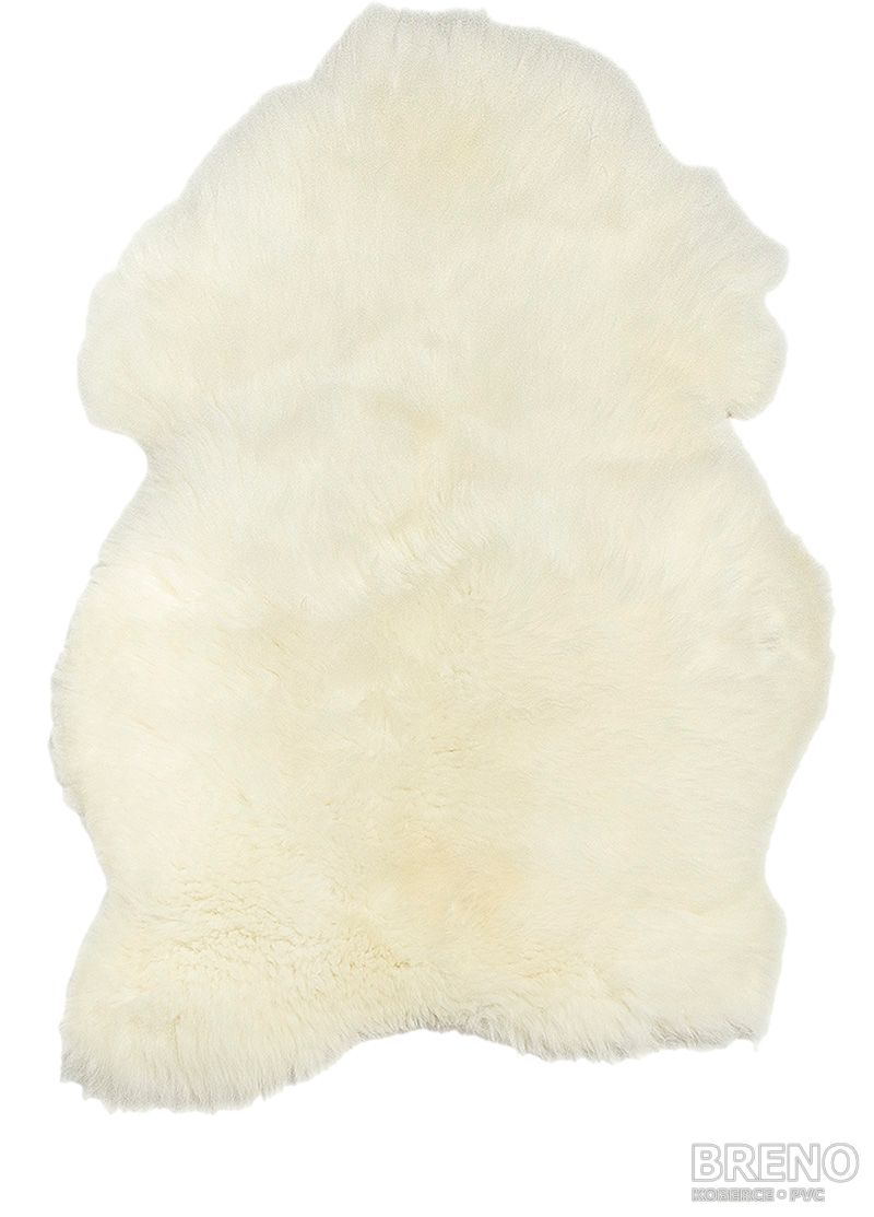 Kusový koberec Ovčia kožušina veľká krémovo biela