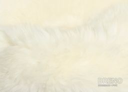 Ovčia kožušina veľká krémovo biela