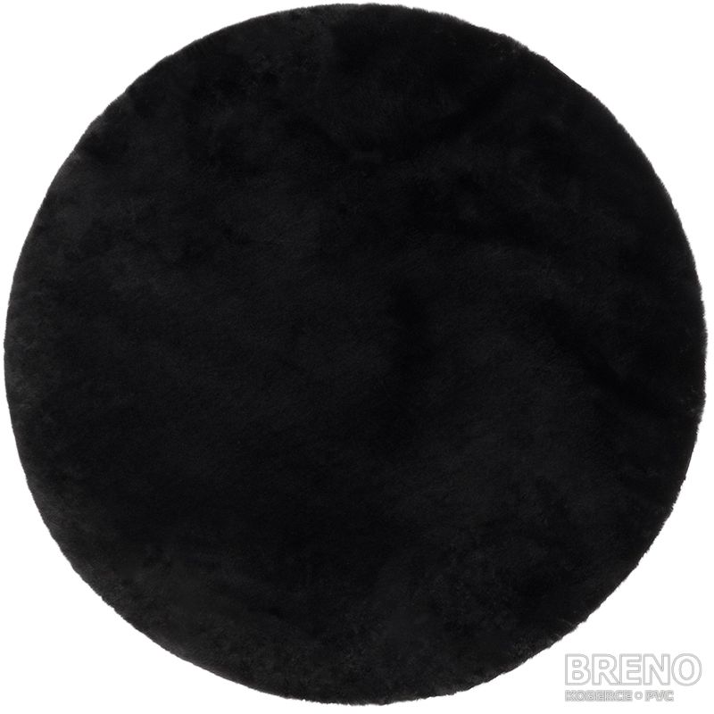 Kusový koberec POUFFY kruh 5100 Black