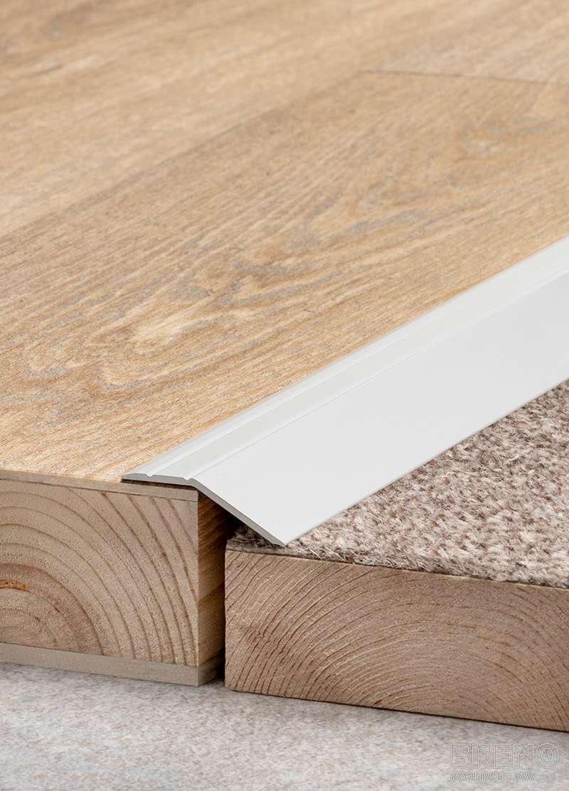 Prechodový profil 01 striebro - samolepiaci