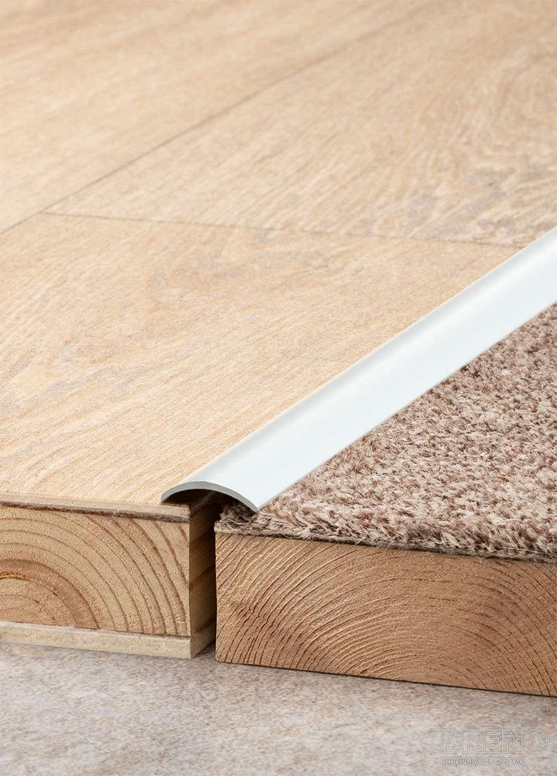 Přechodový profil AL PR3K stříbrný - samolepicí