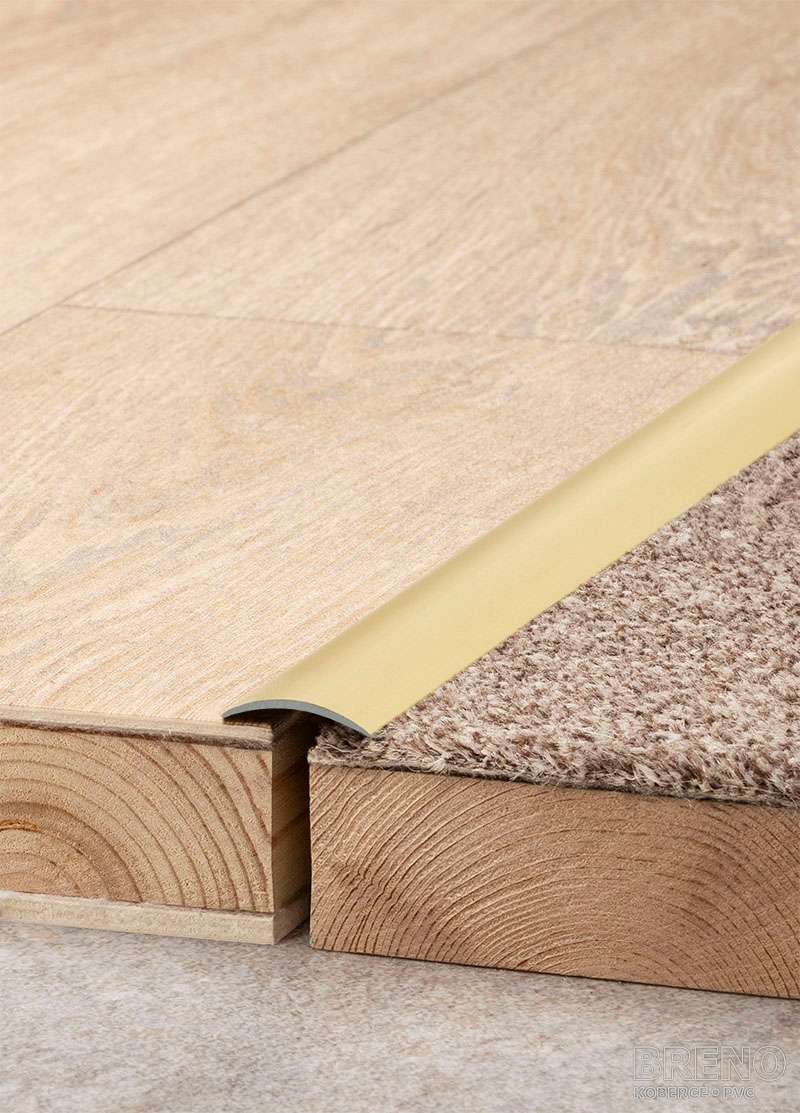 Přechodový profil AL PR3K zlatý - samolepicí