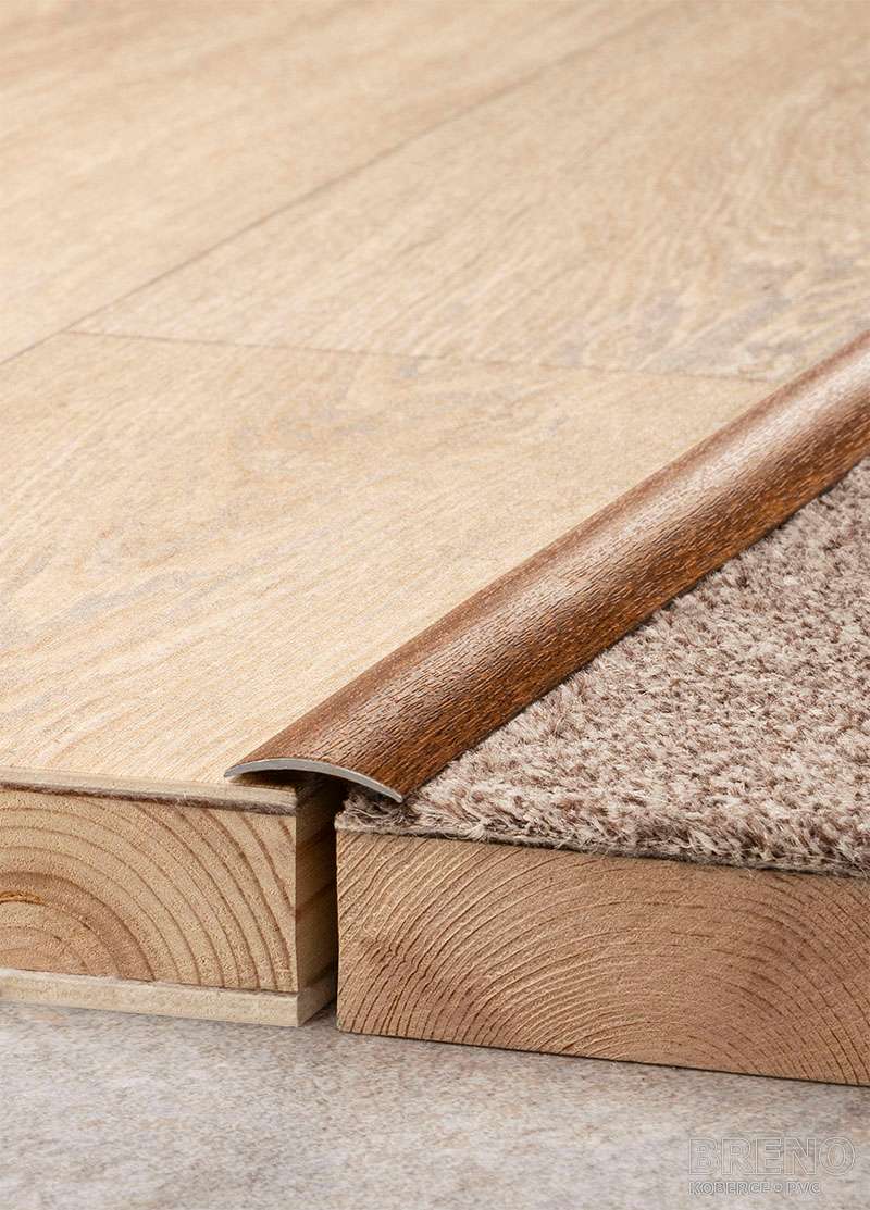 Přechodový profil B-Line ořech žíhaný - samolepicí