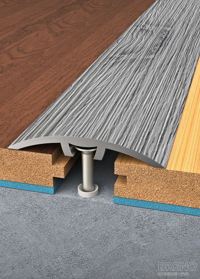 Prechodový profil borovica sivá - samolepiaci / na hmoždinku