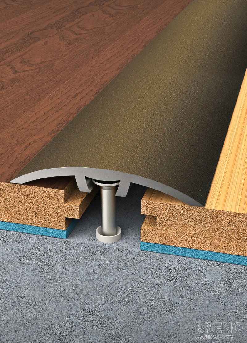 Prechodový profil bronz - samolepiaci / na hmoždinku