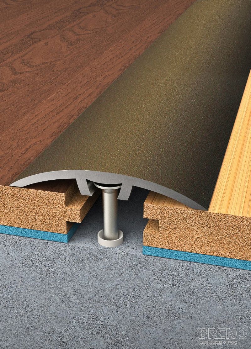 Prechodový profil bronz - samolepiaci / na hmoždinku