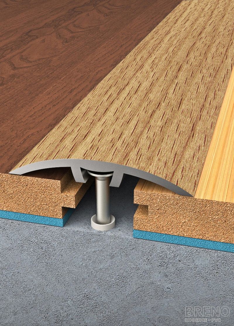 Prechodový profil buk rosé - samolepiaci / na hmoždinku