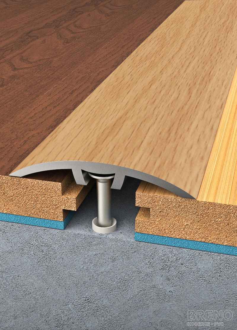 Prechodový profil buk - samolepiaci / na hmoždinku